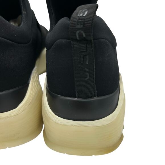 J/Slides Manic Sneakers Womens Size 8.5 Black Soft Lycra Elastic Band Comfort - Picture 4 of 10